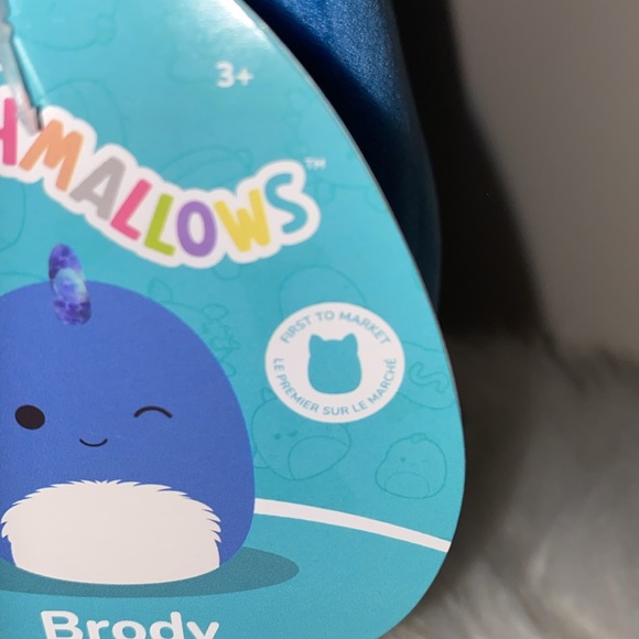 “FTM” BRAND NEW SQUISH-MALLOW 8” NAMED BRODY! NWT. SMOKE FREE HOME! - Picture 4 of 5